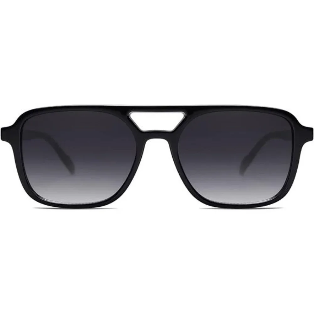 SOJOS Retro Aviator Sunglasses for Women Men Black/Black